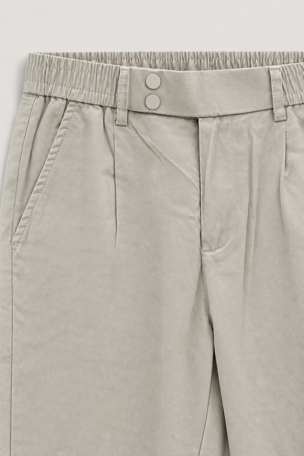 Pantalon à pinces taille élastique