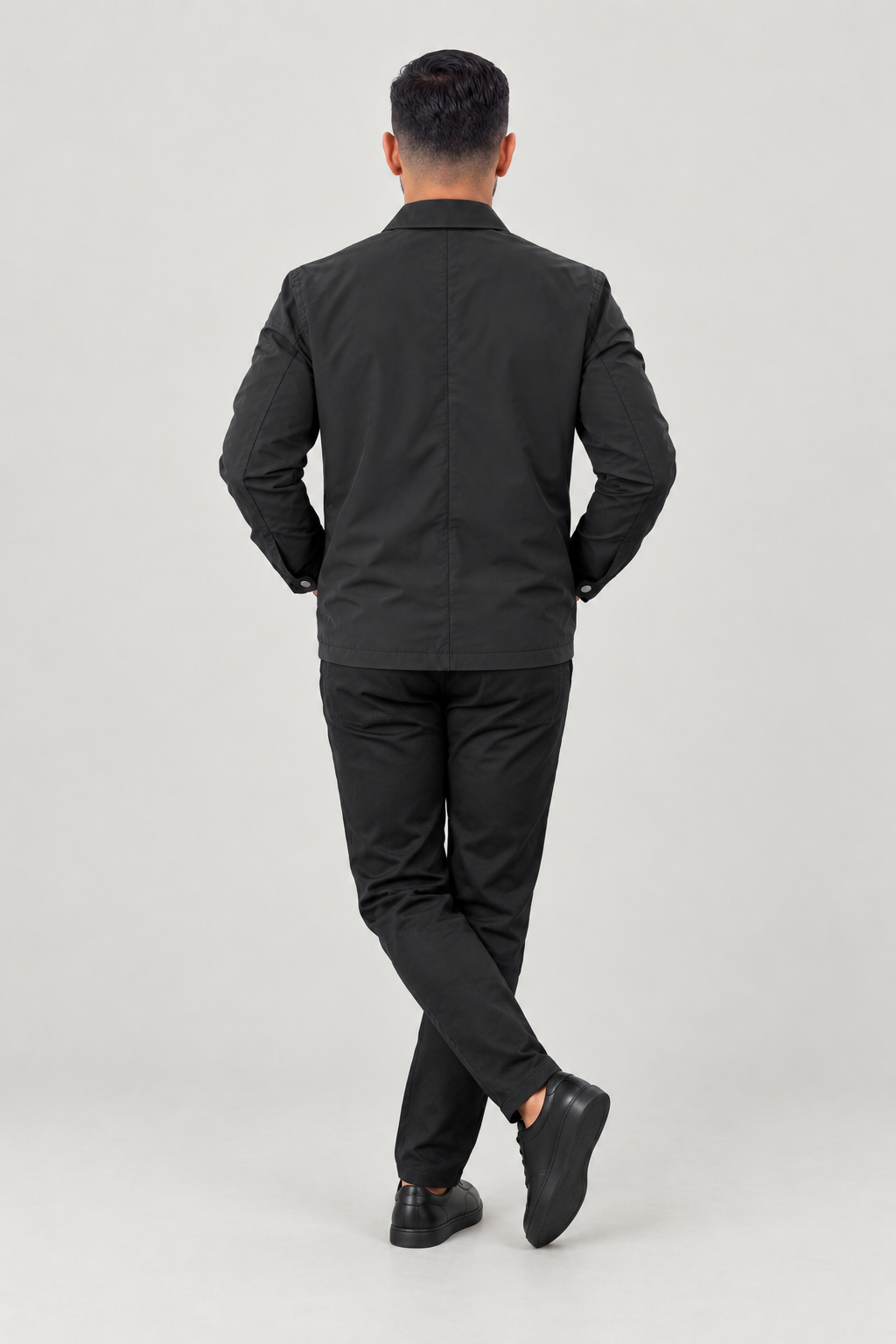Blouson épuré à col chemise