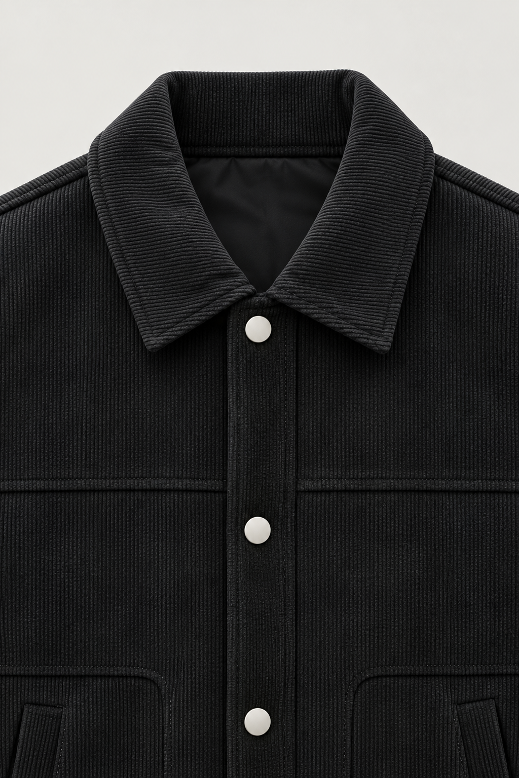 Veste trucker en velours côtelé