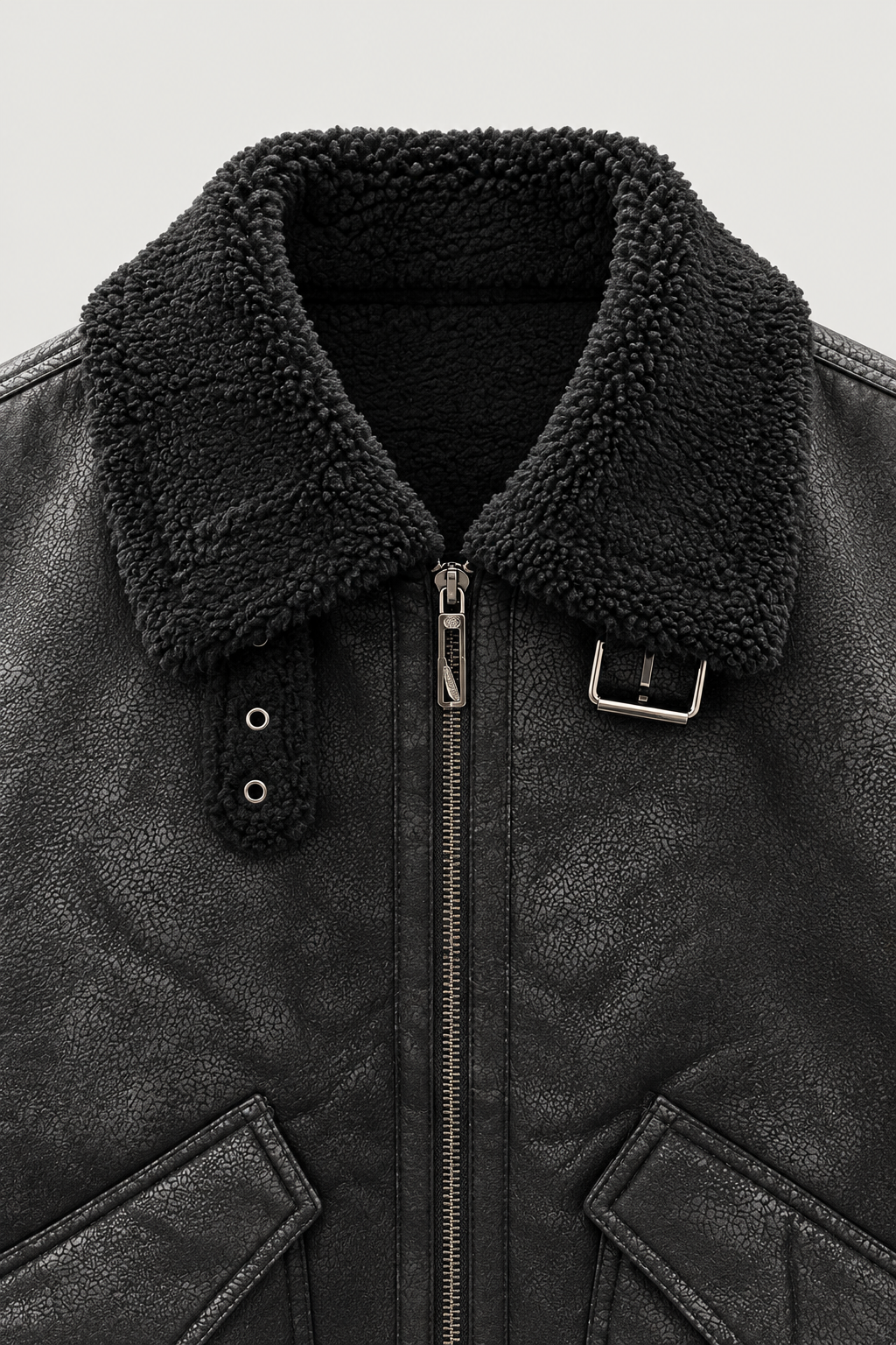 Blouson aviateur effet cuir