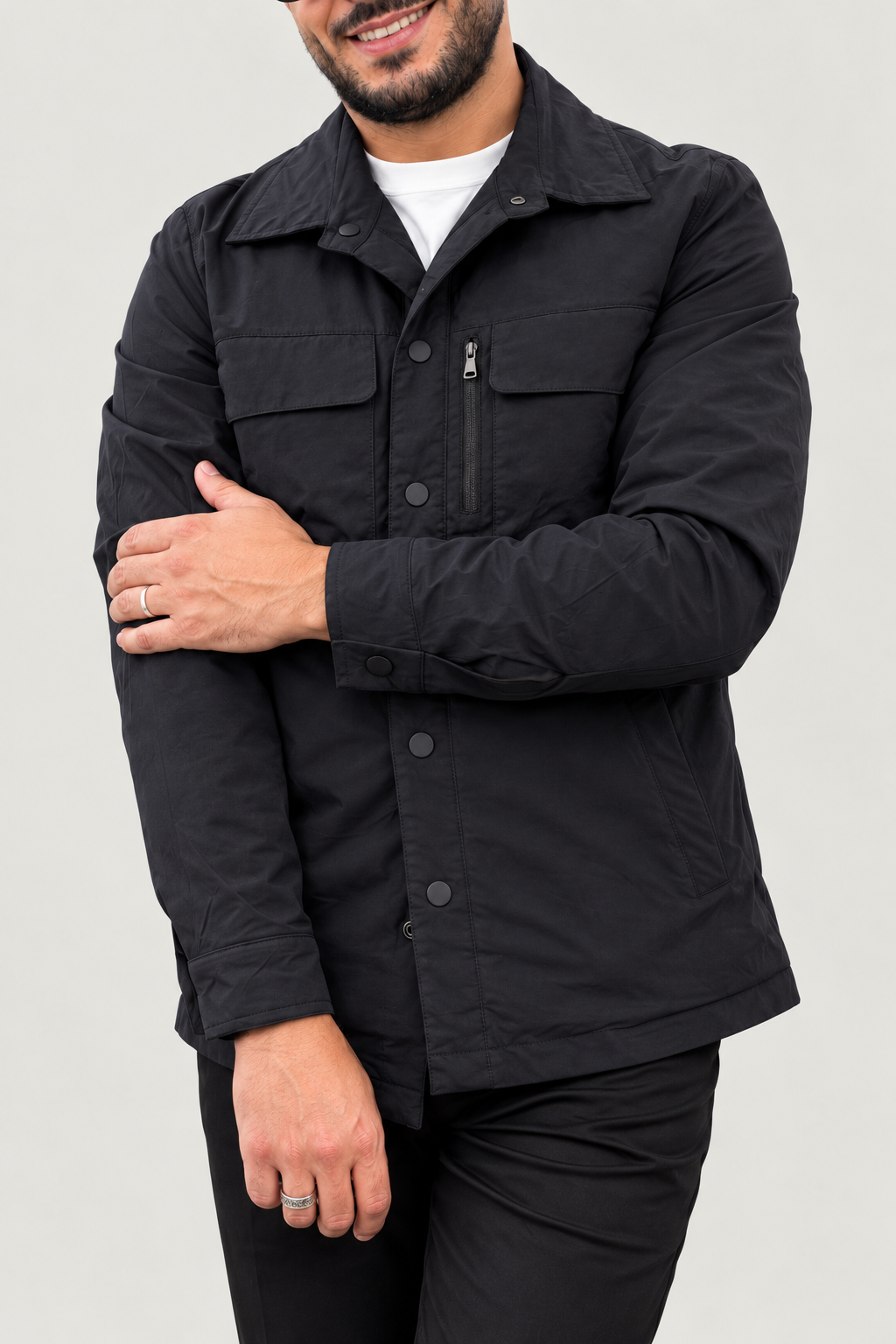 Veste réversible à pressions
