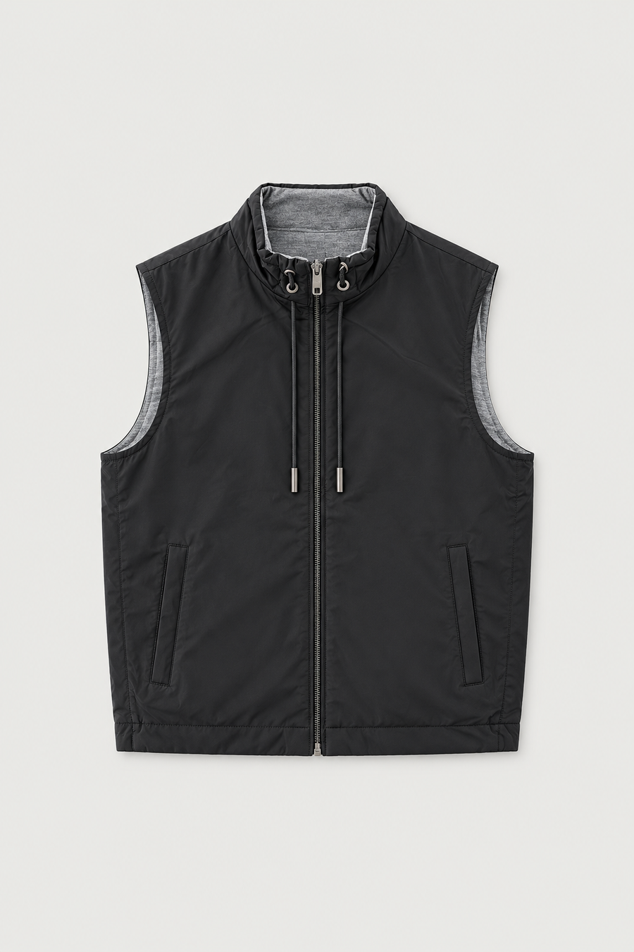 Gilet sans manches zippé