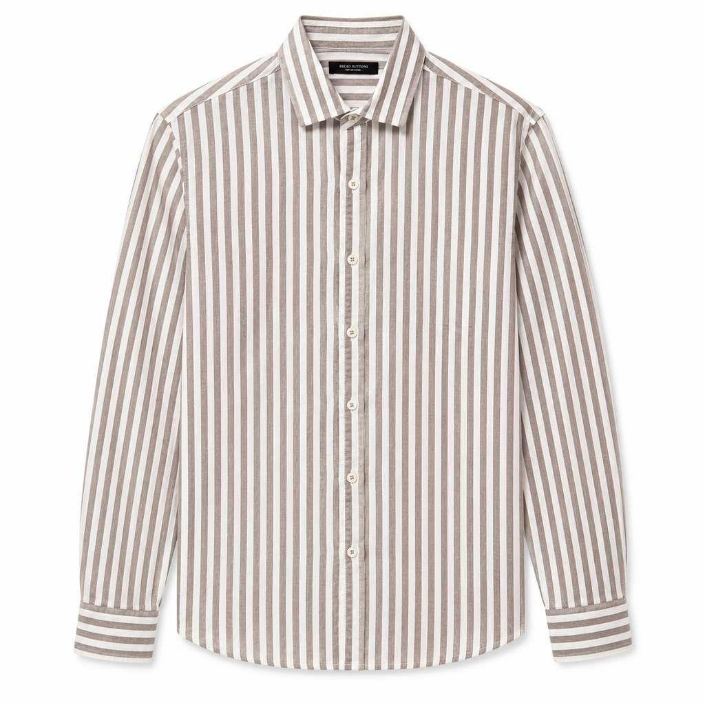 Striped Bread Buttons shirts