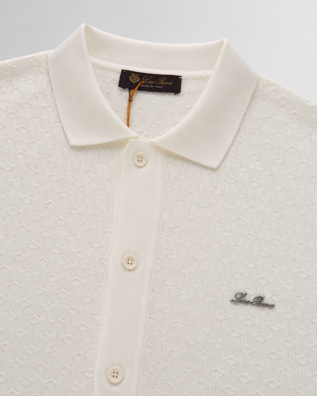 Knitted Button-Up Polo Shirt of Loro Piana