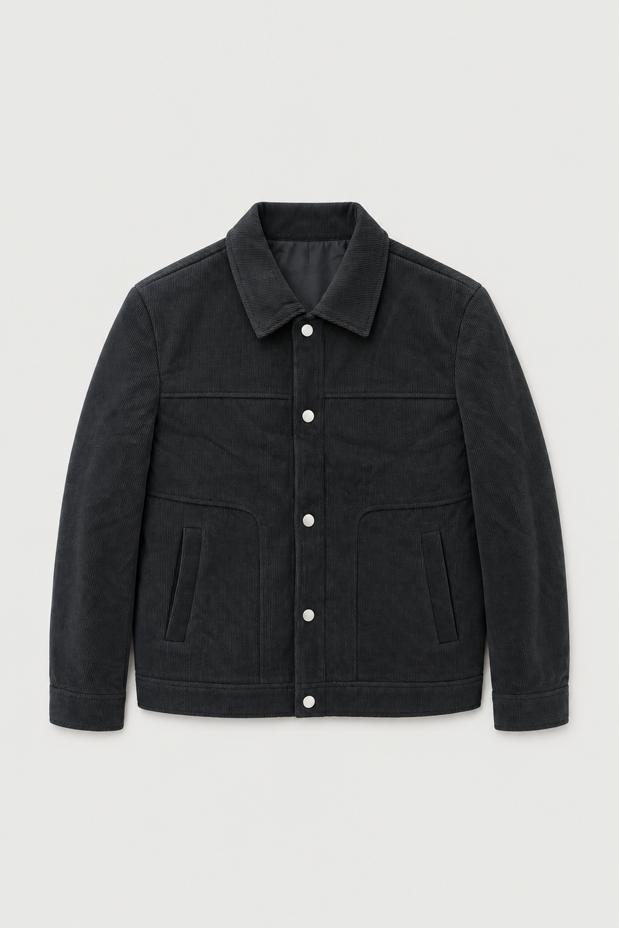 Veste trucker en velours côtelé
