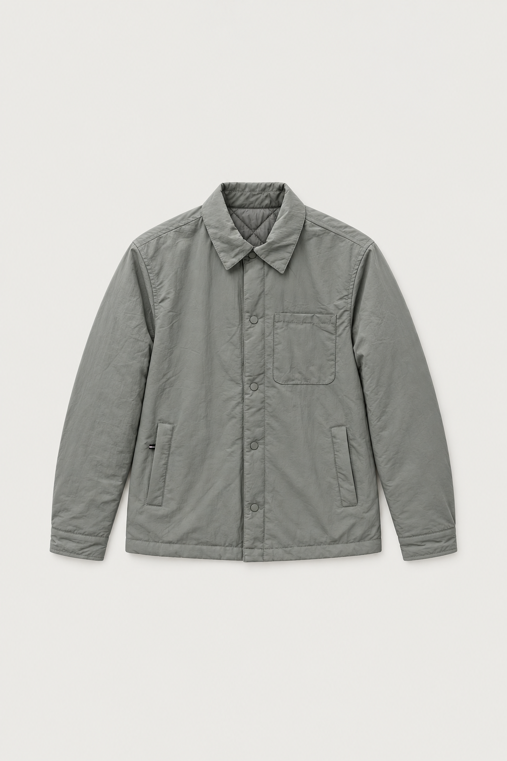 Veste réversible gris clair – côté lisse