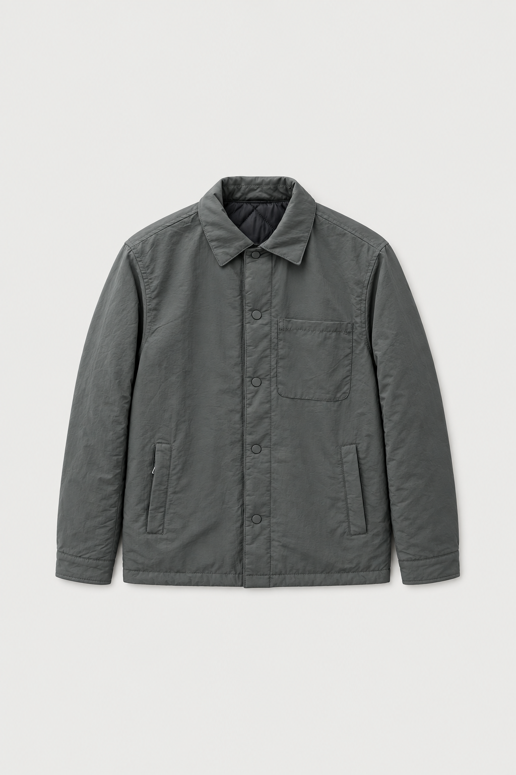 Veste réversible anthracite – côté lisse