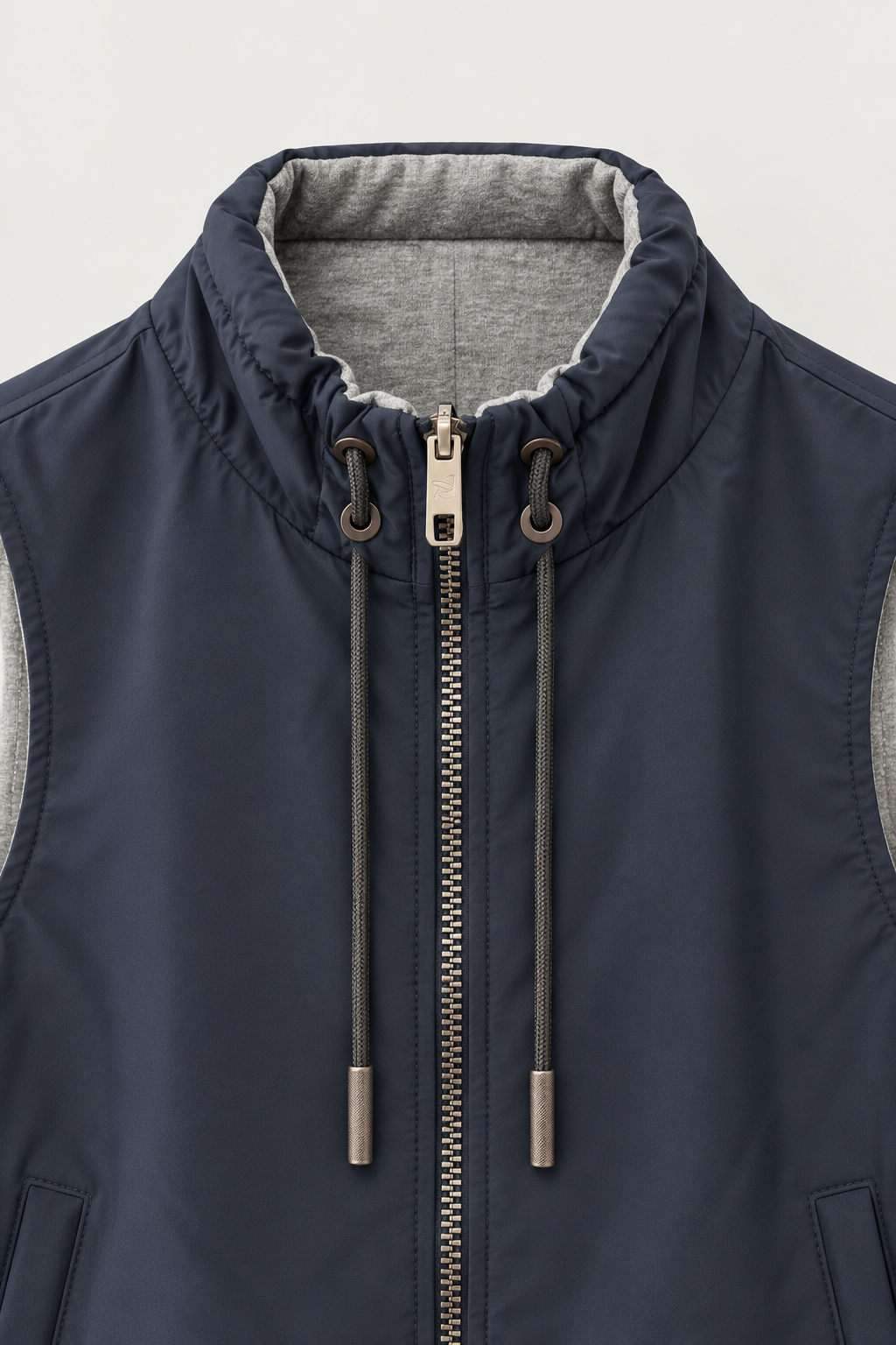Gilet sans manches zippé
