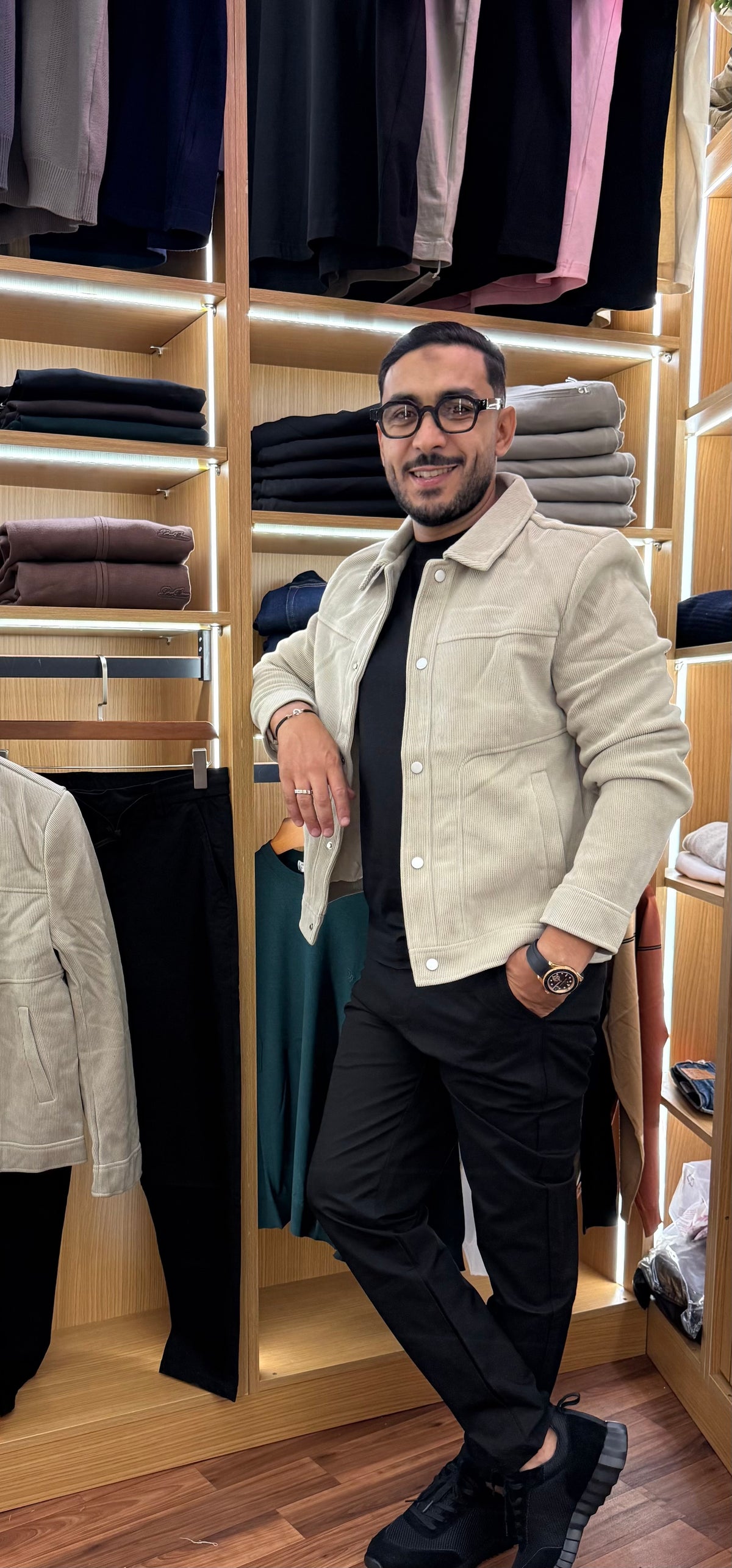 Veste trucker en velours côtelé
