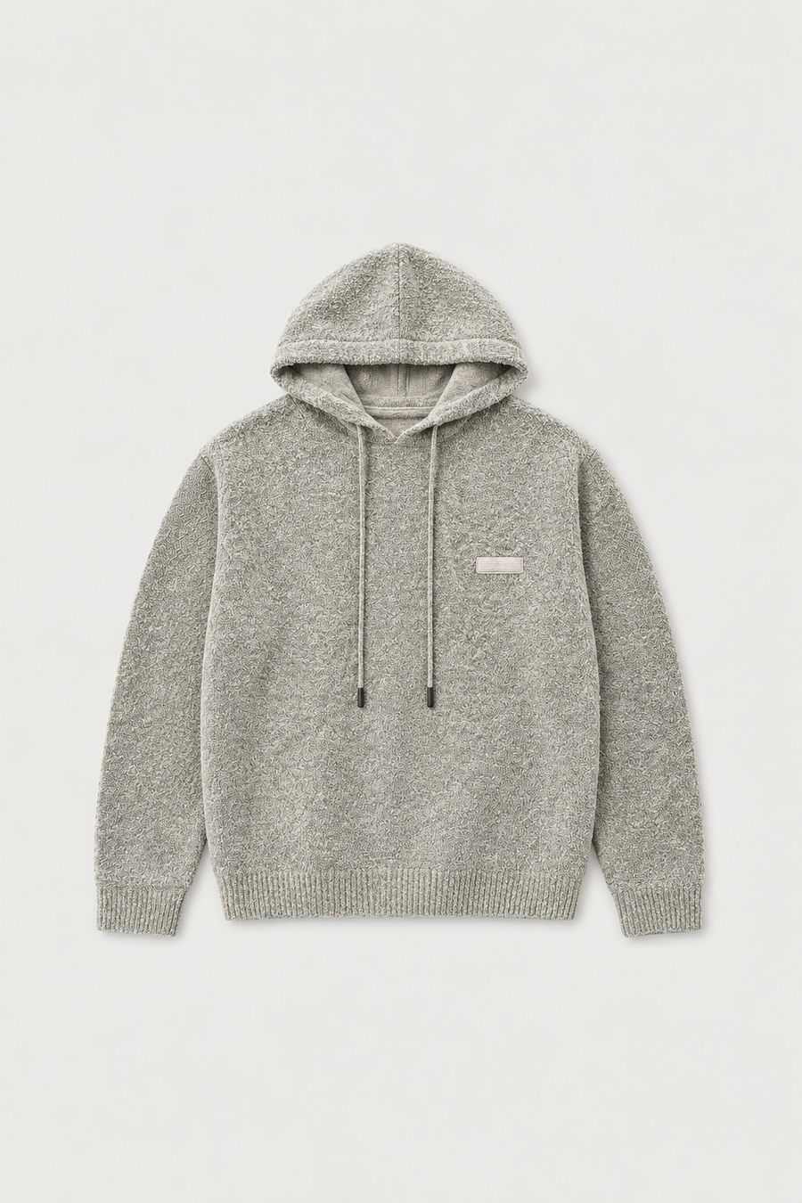 Sweat à capuche en maille texturée