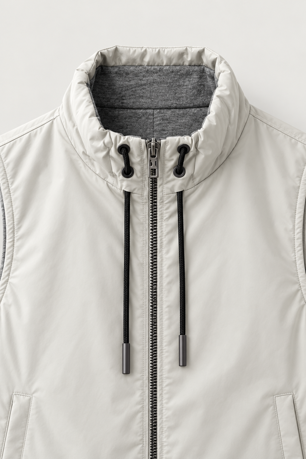 Gilet sans manches zippé