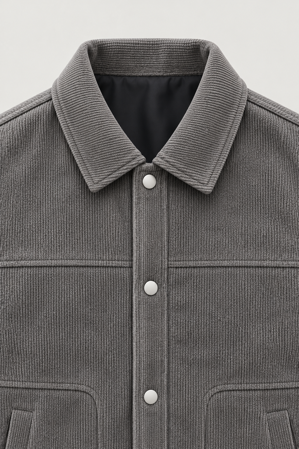 Veste trucker en velours côtelé