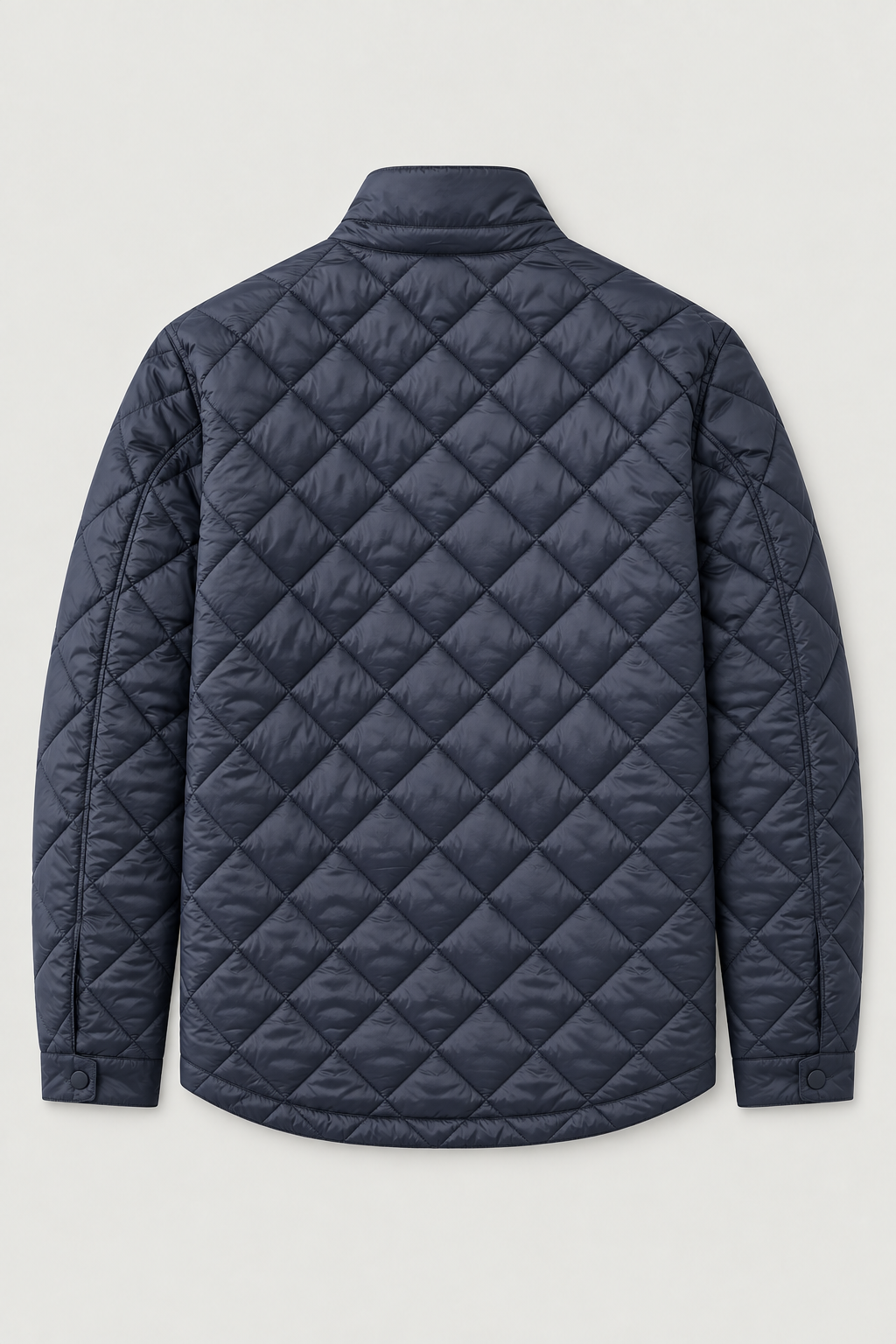 Veste réversible bleu marine – côté matelassé, vue de dos