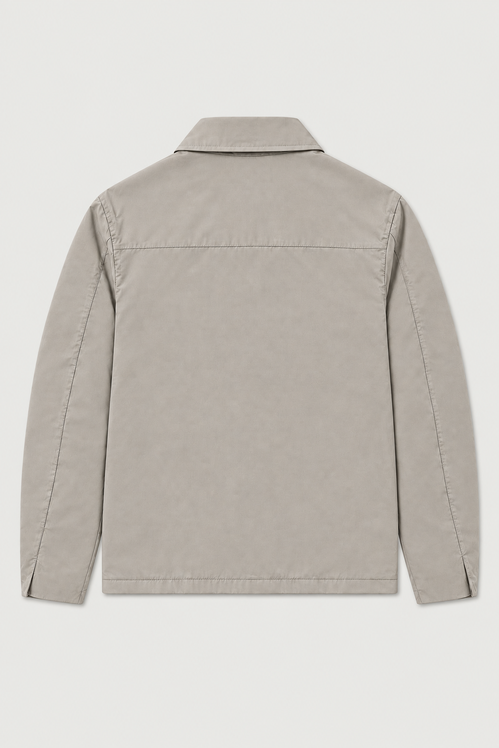 Veste réversible gris clair et noir, vue de dos
