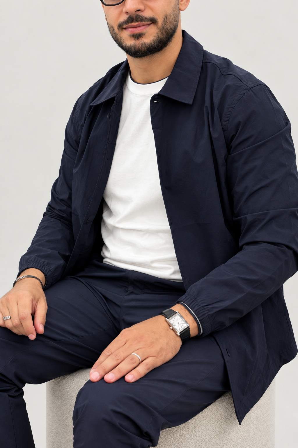 Blouson boutonné col chemise