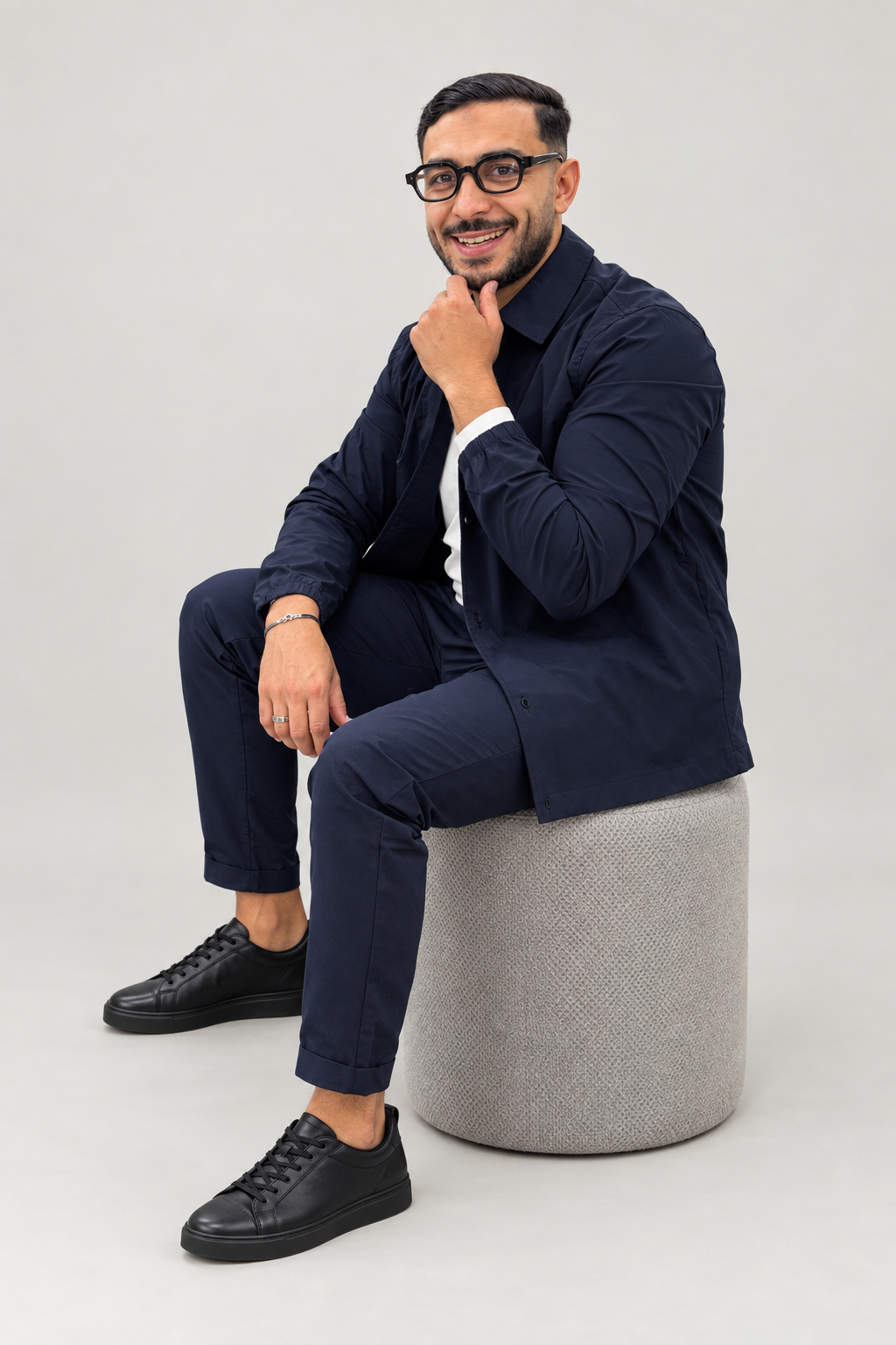 Blouson boutonné col chemise