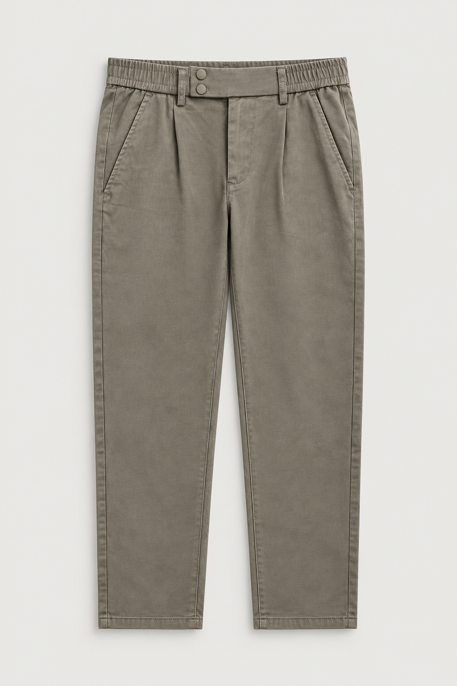 Pantalon à pinces taille élastique