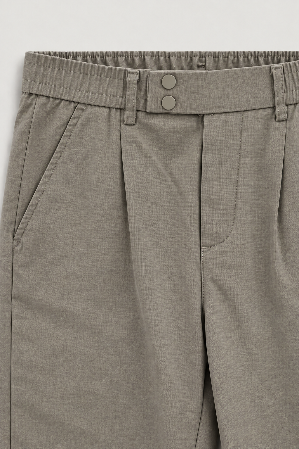 Pantalon à pinces taille élastique