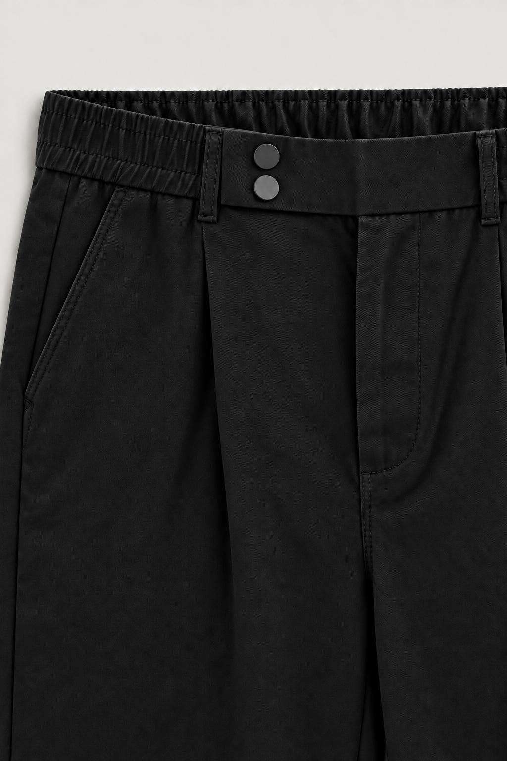 Pantalon à pinces taille élastique