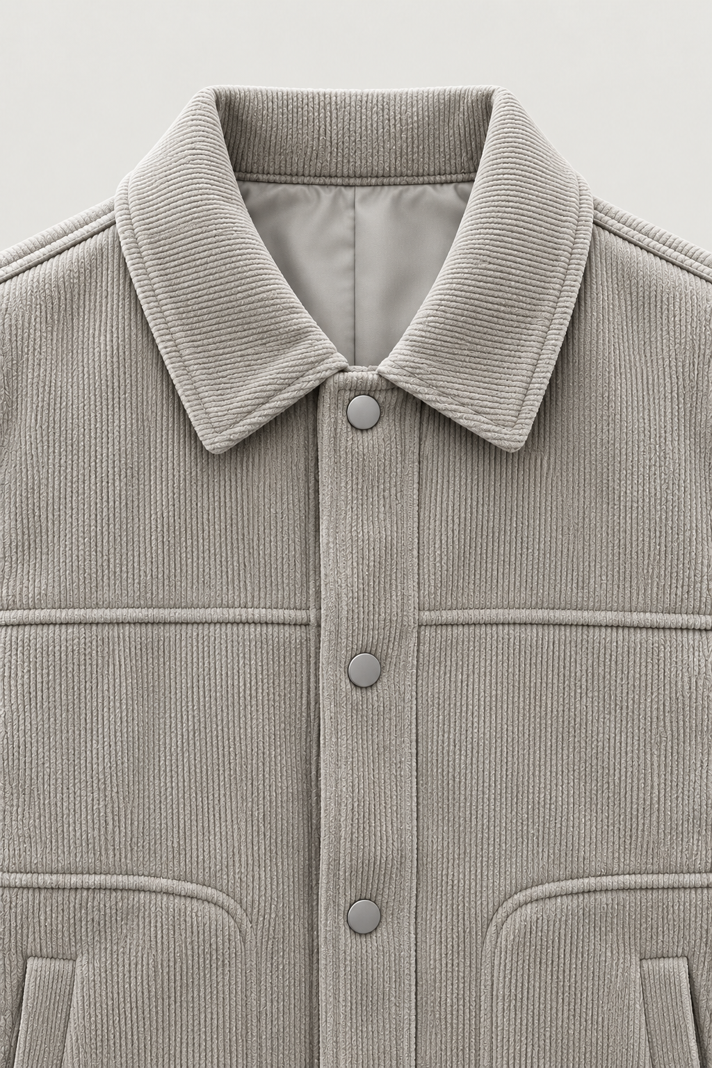 Veste trucker en velours côtelé