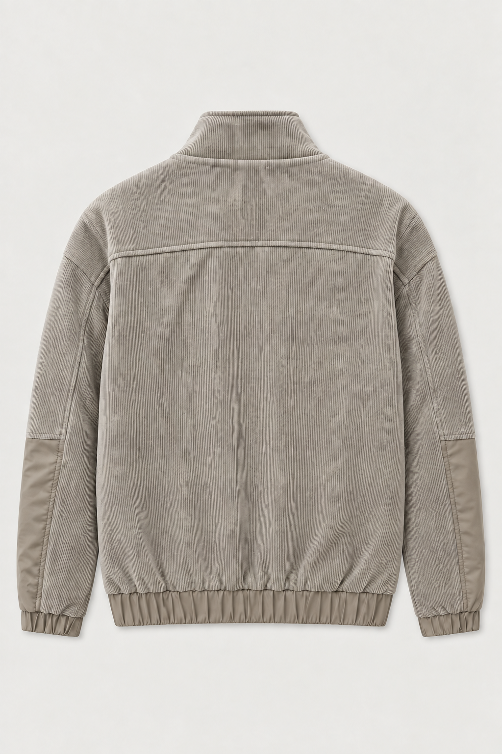 Veste zippée en velours côtelé