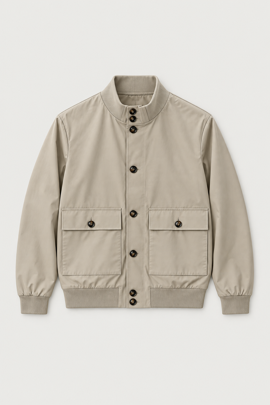 Blouson à poches col montant